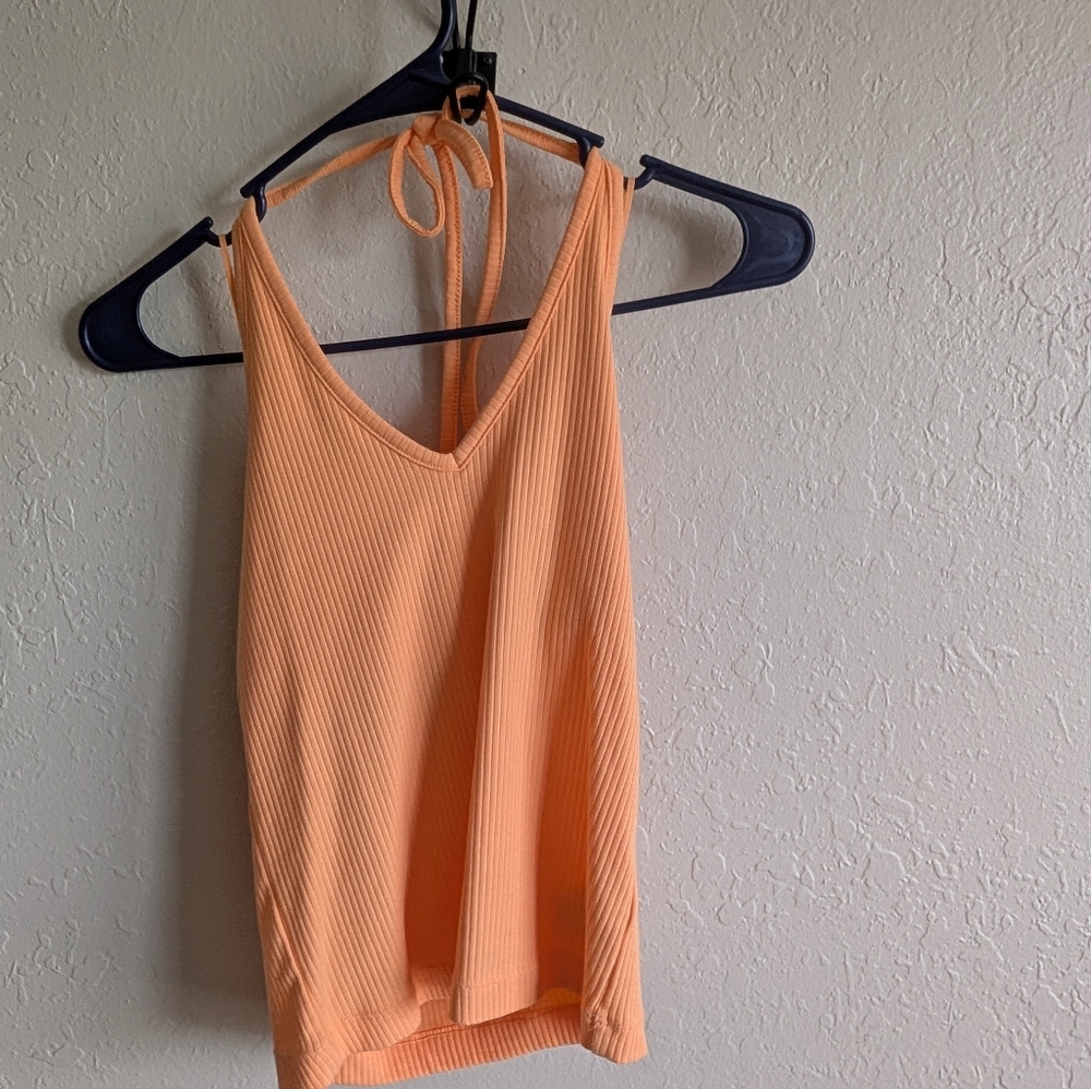 Old Navy Ribbed Halter Top - Picture 2 of 3